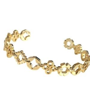 Tory Burch Logo KIRA  Clover Cuff Bracelet